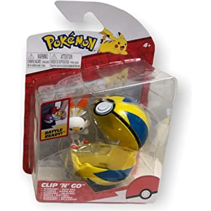 Bizak Pokemon Clip N Go, Pokeball mit Clip in verschiedenen Modellen und einer Figur, ideal zum Mitnehmen – Bild 2
