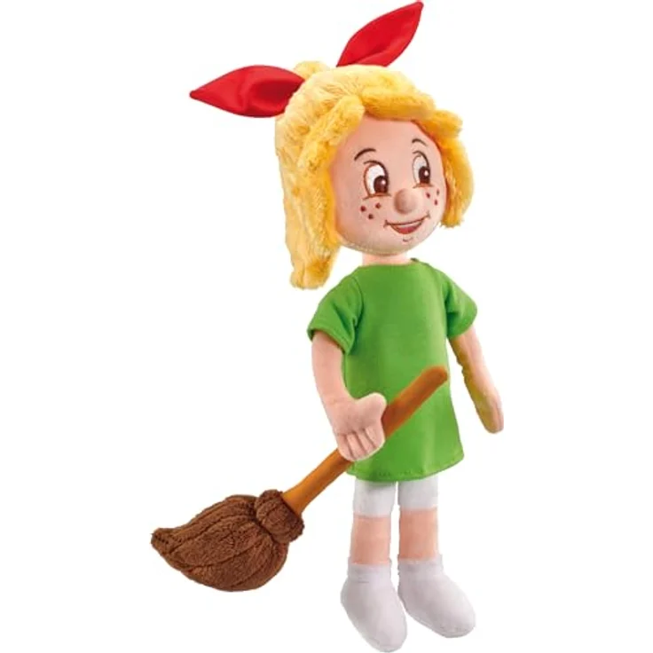 Schmidt Spiele Plüschfigur Bibi Blocksberg, 33 cm, hochwertige Hexe mit Besen Kartoffelbrei, Kuscheltier – Bild 3