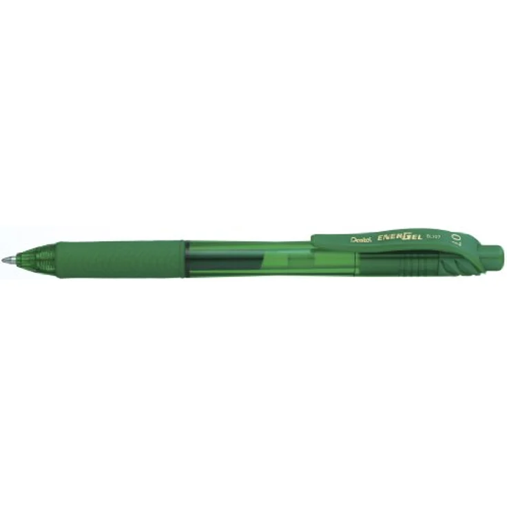 Pentel EnerGel X BL107-DX Gel-Tintenroller, grün, 0,7 mm Strichstärke, Druckmechanik, nachfüllbar – Bild 1