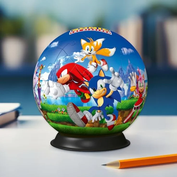 Ravensburger 3D Puzzle 11592 - Puzzle-Ball Sonic - 3D-Puzzle für Erwachsene und Kinder ab 6 Jahren, Durchmesser ca. 12,9 cm – Bild 4