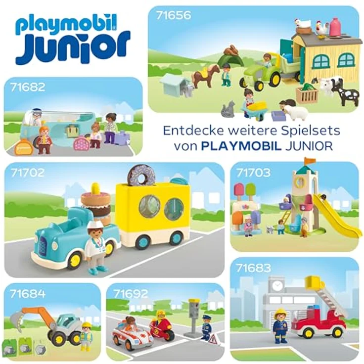PLAYMOBIL® 71701 Zahlenkarussell, Spielset für Playmobil Junior zur Förderung der Zahlenerkennung von 1 bis 8, inkl. Platz für 4 Figuren – Bild 6