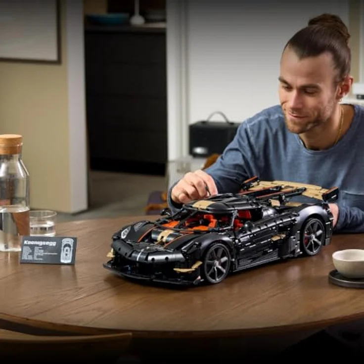 LEGO Technic 42232 Koenigsegg Sadair's Spear Hypercar, Modellauto-Bauset mit V8-Kolbenmotor, Triplex-Federung, 9-Gang-Getriebe, für Erwachsene, 4104 Teile – Bild 5