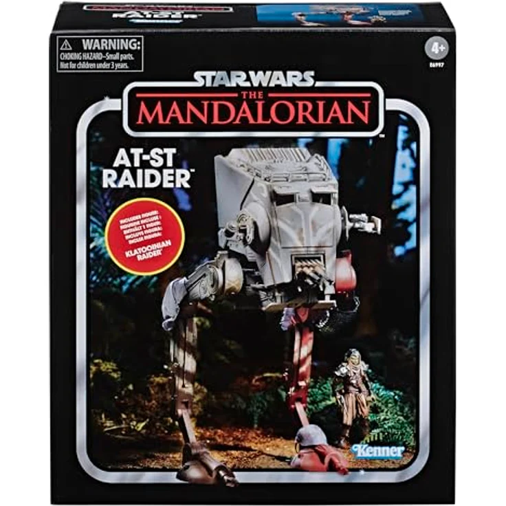 Hasbro Star Wars The Mandalorian Vintage Collection AT-ST Raider Fahrzeug mit Klatooinian Figur, 9,5 cm – Bild 2