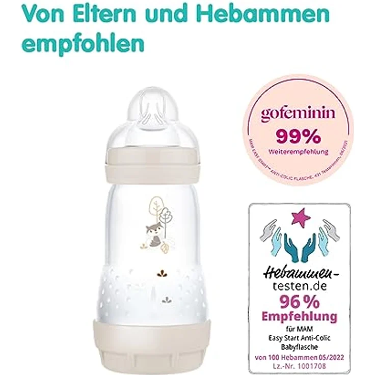MAM Easy Start Anti-Colic matt, 260 ml, Fuchs – Bild 3