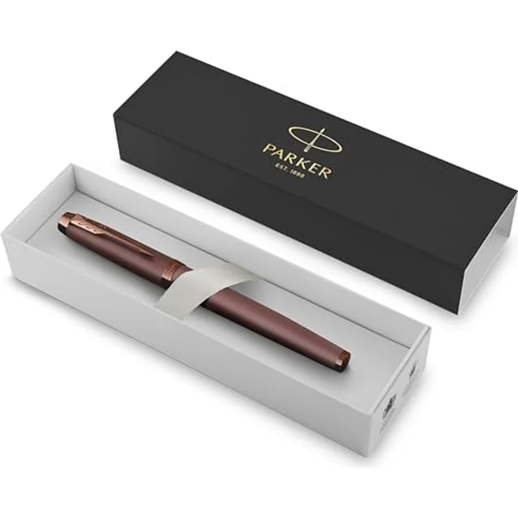 Parker Pen IM Monochrome Rollerball, Schreibgerät mit feiner Spitze (F), Burgundy – Bild 2