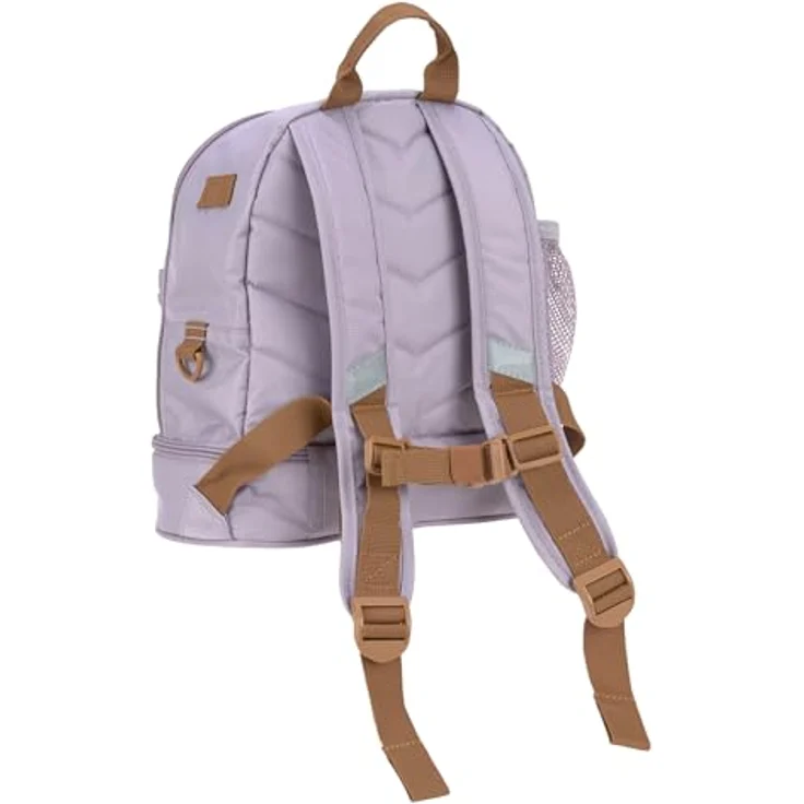 LÄSSIG Kinderrucksack mit Brustgurt Kindergartentasche Kindergartenrucksack 6,5L ab 3 Jahren/Mini Backpack Lilac, gepolsterte Schultergurte, individuell einstellbar, mit verschiedenen Fächern und Namensschild – Bild 2