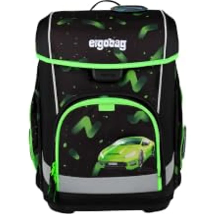 ergobag cubo light Schulranzen-Set Übärholspur, 21 Liter Volumen, regulierbare Schulterträger, wasserabweisendes Material, inkl. Sportbeutel – Bild 2