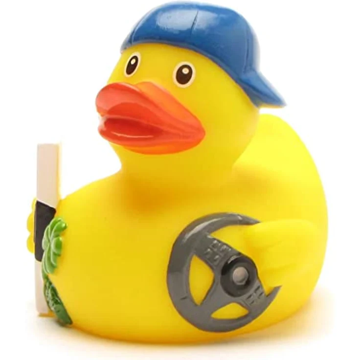 Duckshop Badeente - personalisierbar (Fahranfänger Ente) mit eigenem Wunschtext, 8 cm, aus Vinyl – Bild 4