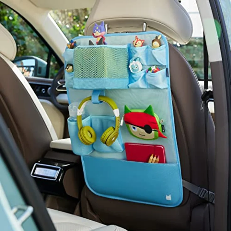 Tonies Auto Organizer - hellblau mit Mini Tasche Pirat, für 8 Tonies, Maße 40,2 x 50,1 cm ausgeklappt – Bild 9