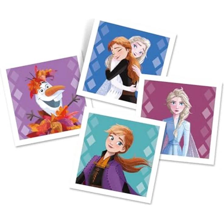 Clementoni Memo-Spiel Frozen 18314, 48 Karten für Gedächtnistraining mit Elsa, Anna und Olaf, farbenfroh – Bild 3