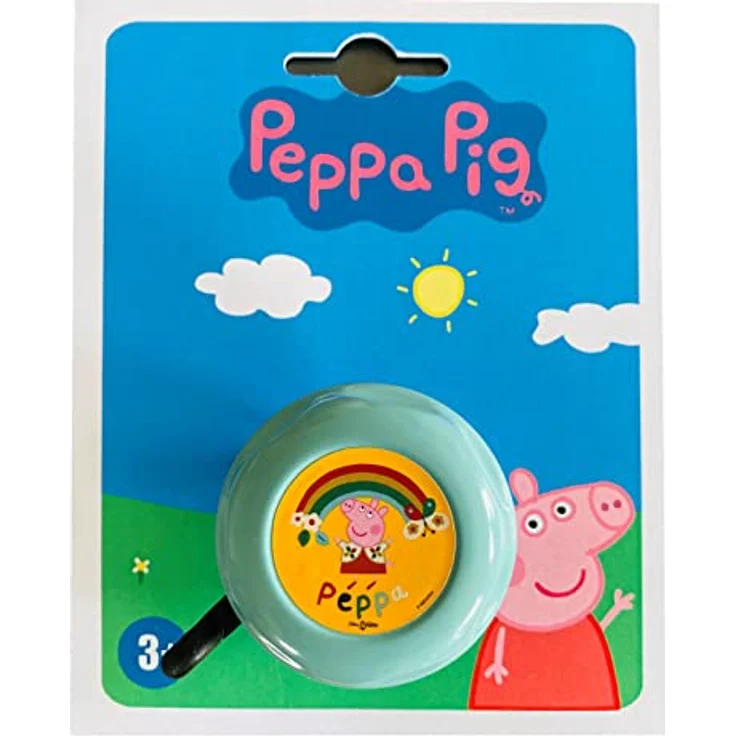 Bike Fashion Unisex Jugend Peppa Pig Kinderklingel, Rot, One Size – Bild 1