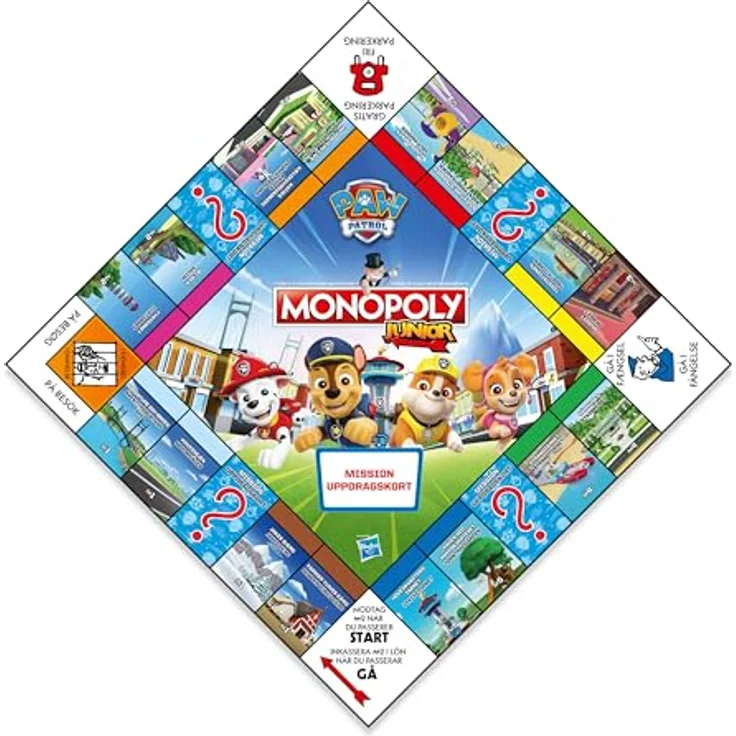 Winning Moves Monopoly Junior - Paw Patrol (DA/SE) (WIN5411), Brettspiel – Bild 4