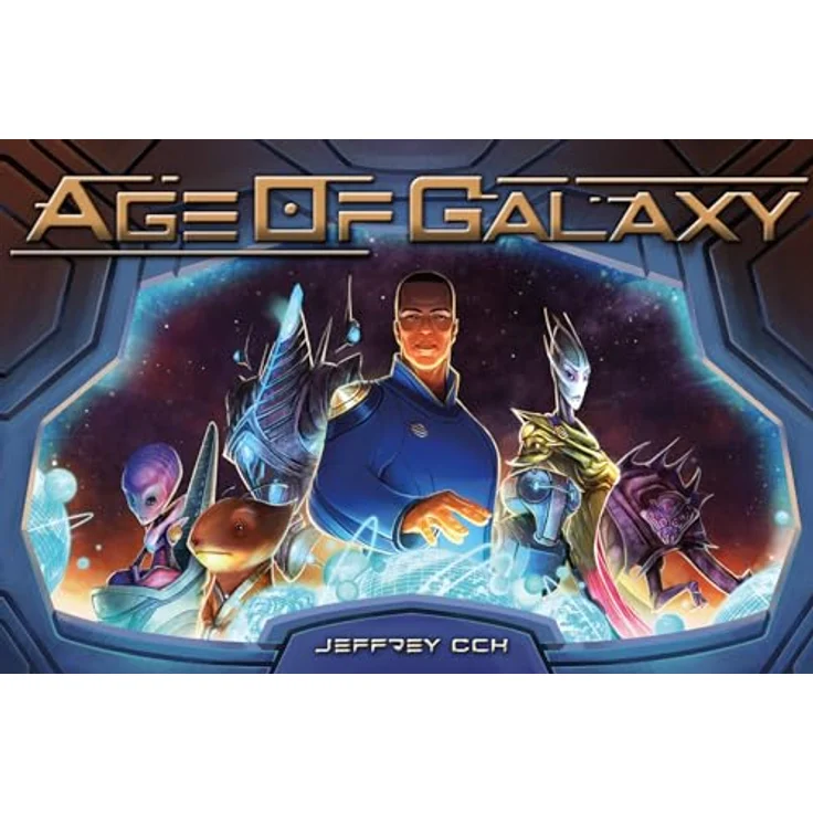 Asmodée Age of Galaxy, 4X-Kennerspiel im Taschenformat für 1-4 Spieler, ab 12 Jahren, mit 45 einzigartigen Fraktionskarten und individuellem Tech-Tree – Bild 2