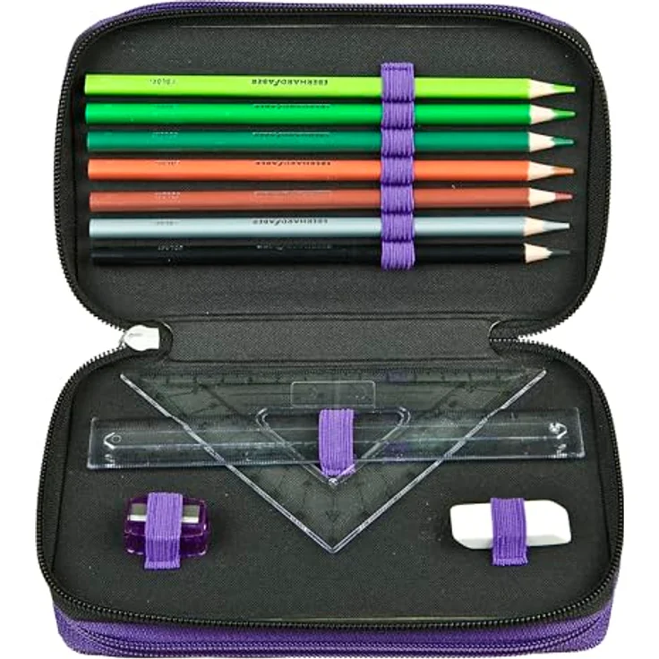 Scooli Tripledecker Monster High, Gefülltes Schüleretui mit 21 Buntstiften, robust und ergonomisch, ideal für Schule und Freizeit, ab 6 Jahren – Bild 4