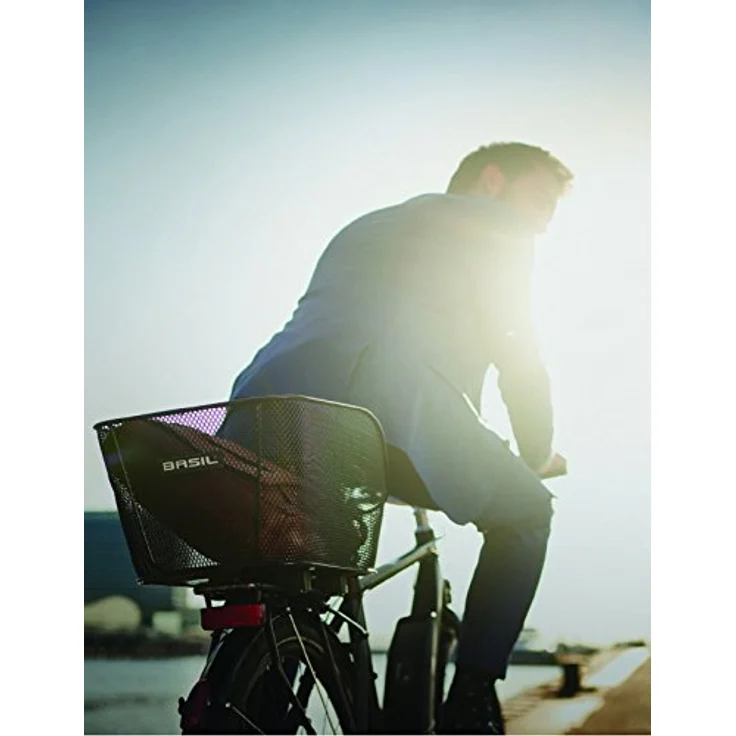 Basil Hinterradkorb Icon M schwarz L 40 x B 33 x H 25cm – Bild 4