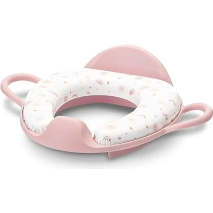 Lorelli Baby-Toilettensitz mit Rückenlehne, 11 cm, gepolstert, Handgriff, Spritzschutz, Kunststoff – Bild 2