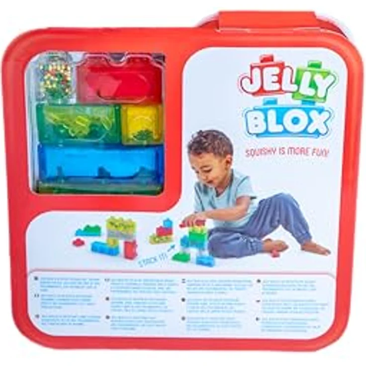 Jelly Blox Creative Kit - Bauspielzeug ab 2 Jahren, 20 Sensorische Bausteine, Konstruktion Spielzeug für Kinder, Bunte Spielsteine – Bild 5