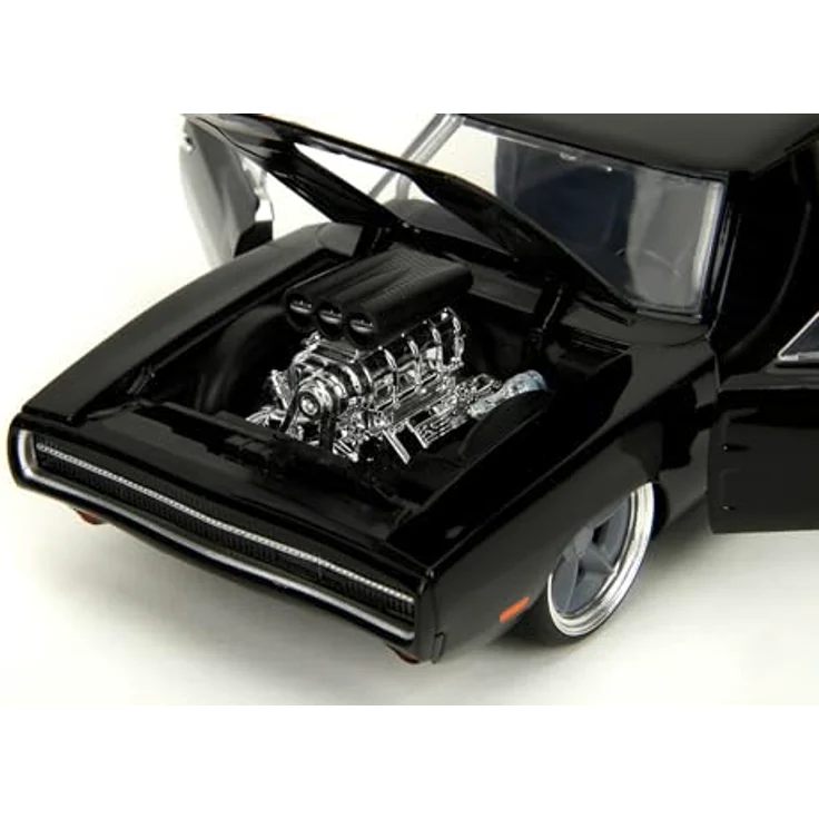 Jada Toys Dodge Charger R/T 1970, Modellauto aus Fast and Furious 10 (schwarz) mit Öffnungsfunktionen, Maßstab 1:24 (20cm) für Fans ab 8 Jahre – Bild 3