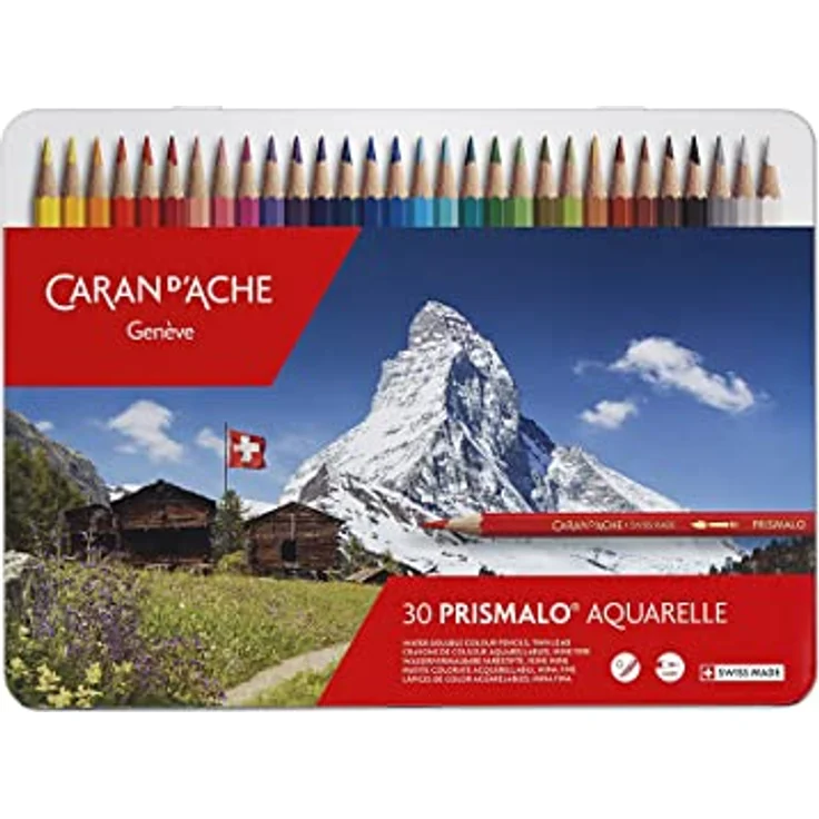 Caran d'ACHE - PRISMALO Aquarelle Buntstifte in Metallbox - 30 Stück – Bild 1