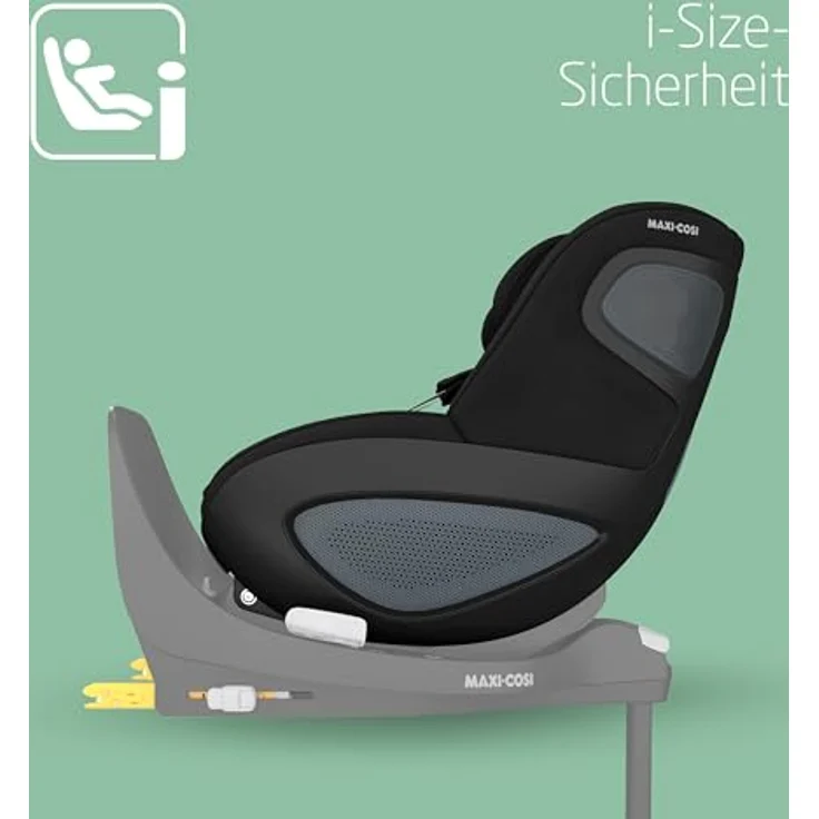 Maxi-Cosi Autokindersitz Pearl 360 - Authentic Black, Reboarder Kinder Autositz bis 17 kg, 360° Drehung, Memory-Schaumstoff, ClimaFlow-Temperaturregulierung – Bild 2