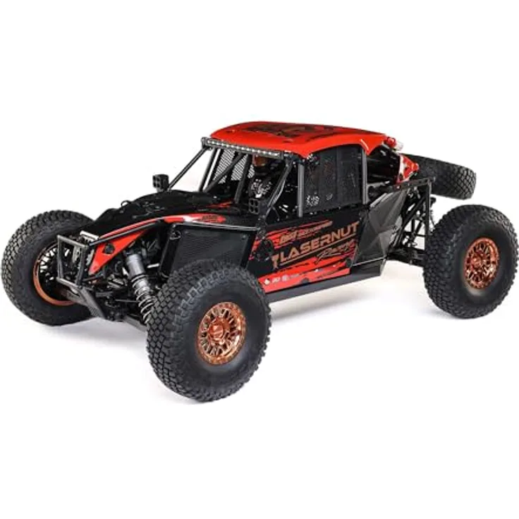 LOSI 1/6 8IGHT Super Lasernut 6S 4X4 RTR Brushless Desert Buggy, rot, mit 80 km/h Spitze und vollmetall 4WD Antriebsstrang