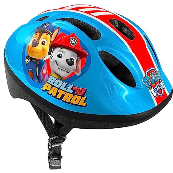 Stamp Unisex-Youth Bicycle Helmet S PAW Patrol, Adjustable Head Circumference, Ventilation, RED-Yellow-Blue - Preisvergleich – Bild 1
