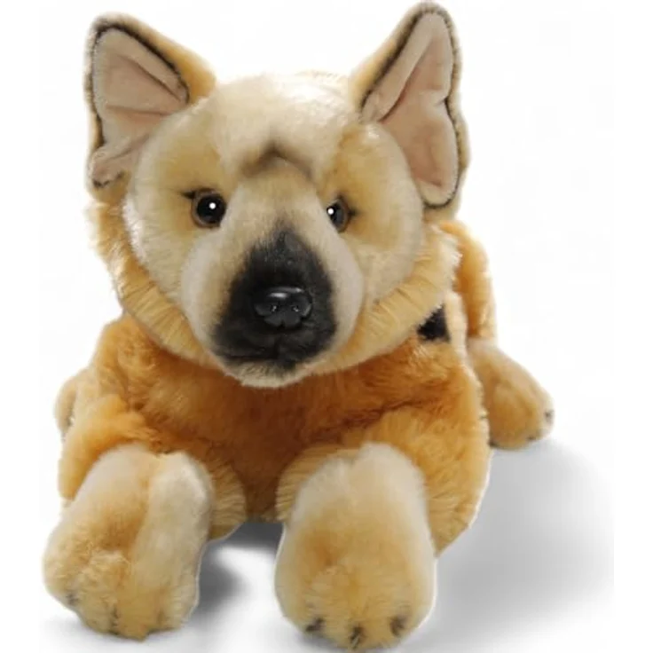 Carl Dick Schäferhund, Hund, Plüschtier, Kuscheltier ca. 42cm 3473, rötlich braun mit Schwarz, handgefertigt aus Deutschland – Bild 4