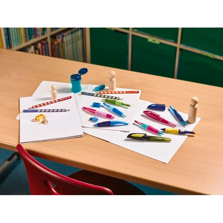 STABILO EASYsharpener L, Dosenspitzer für Linkshänder mit großem Auffangbehälter und ergonomischer Nutzung, blau – Bild 5
