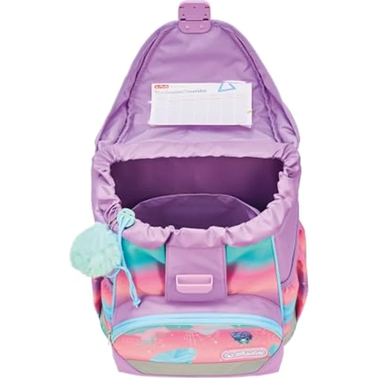 Herlitz Schulranzen UltraLight Plus, Polyester, 15 l, Ocean Lights, mit Rückenpolsterung und reflektierenden Details – Bild 5