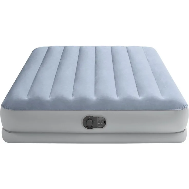 Intex Luftmatratze Intex 64159 QUEEN DURA-BEAM COMFORT AIRBED Luftbett (L x B x H) 203 x, integrierte USB-Pumpe, beflockte Oberseite