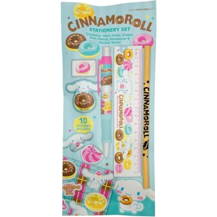 BlueSkyStudios Sanrio Schreinset Cinnamoroll, 6teiliges Sammelfiguren-Set – Bild 2