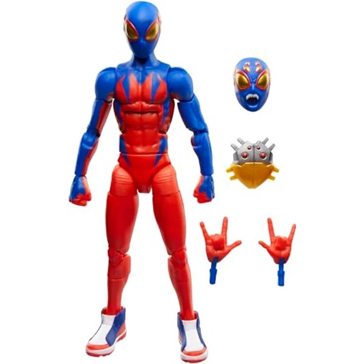 Marvel Legends Series Spider-Boy Action-Figur, 15 cm, mit austauschbarem Kopf und Händen, retro Blister-Packung – Bild 1