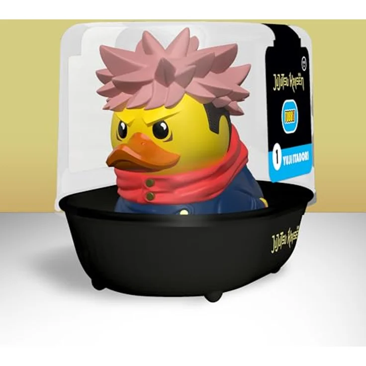 TUBBZ First Edition: Jujutsu Kaisen - Yuji Itadori Cosplaying Rubber Duck Vinyl Figure, ca. 9 cm groß, ideal für Sammler und zur Dekoration – Bild 2