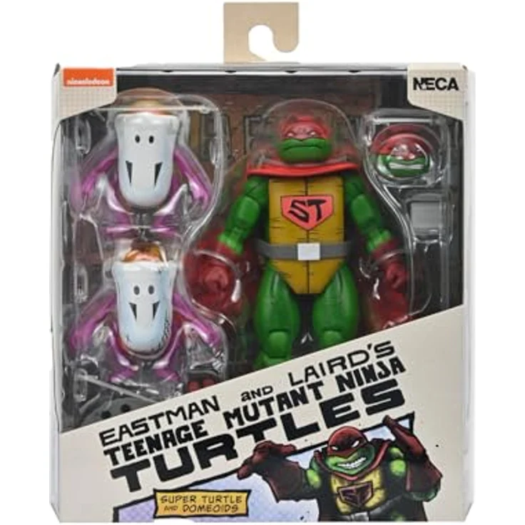 NECA Teenage Mutant Ninja Turtles (Mirage Comics) Actionfigur Super Turtle, 18 cm mit Zubehör, Fensterbox – Bild 4