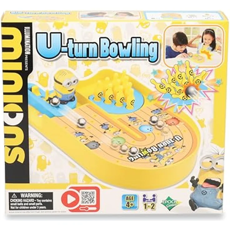EPOCH Games Minions U-Turn Bowling, Geschicklichkeitsspiel für 1-2 Spieler, inkl. Aufstellhilfe, ab 4 Jahren – Bild 3