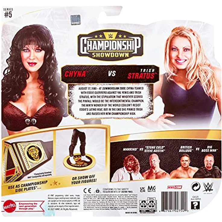 WWE GVJ25 - Chyna vs. Trish Stratus Battle Pack, Spielset mit Actionfiguren, Spielzeug ab 6 Jahren – Bild 8