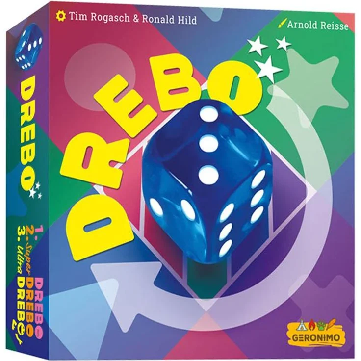Geronimo Drebebo, strategisches Würfelspiel für Familien und Freunde, ab 7 Jahren