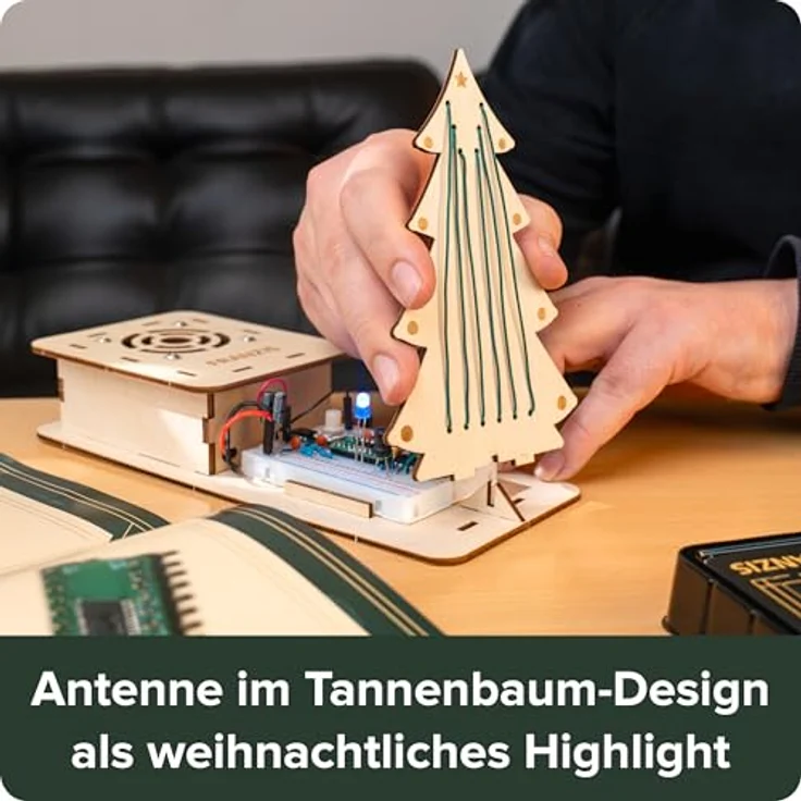 FRANZIS Theremin Bausatz Adventskalender, gelasertes Sperrholzgehäuse mit vorinstallierter Weihnachtsmelodie, ab 14 Jahre – Bild 7