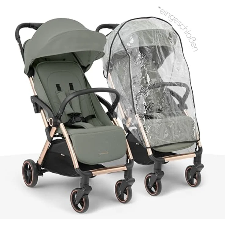 Kikkaboo Kinder-Buggy Kinderwagen, Buggy Eden 22 kg, Federung Regenschutz zusammenklappbar – Bild 3