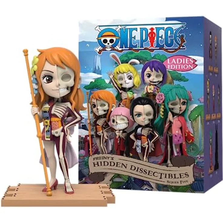 Mighty Jaxx Sammelfigur Freeny's Hidden Dissectibles One Piece Serie 5 (Frauen-Edition), Spielzeug-Sammelfiguren in Blindbox, eine Packung, enthält eine zufällige Figur