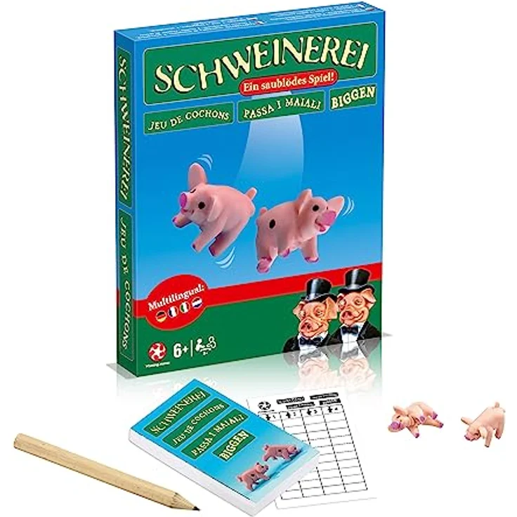 Winning Moves - Schweinerei (Neue Box) - Das Partyspiel für Kinder, Familien und Erwachsene - Alter 8+ - Deutsch – Bild 3