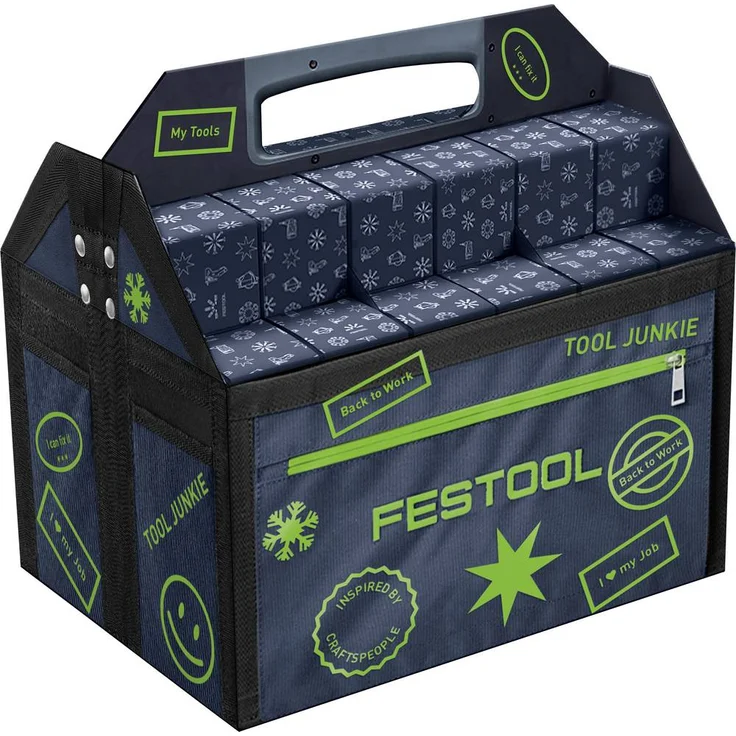 Festool AK-FT1, Werkzeug Adventskalender 2026 mit 24 hochwertigen Handwerkzeugen und Fanartikeln, im praktischen Toolbox-Look