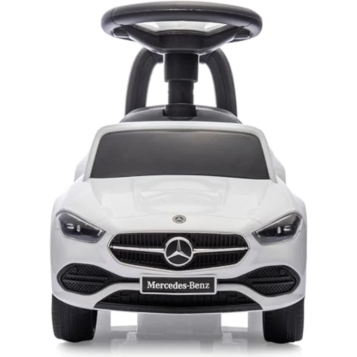 Weiss Mercedes-Benz C-Class Rutscher, Kinderfahrzeug mit originalgetreuer Optik, weiss – Bild 5