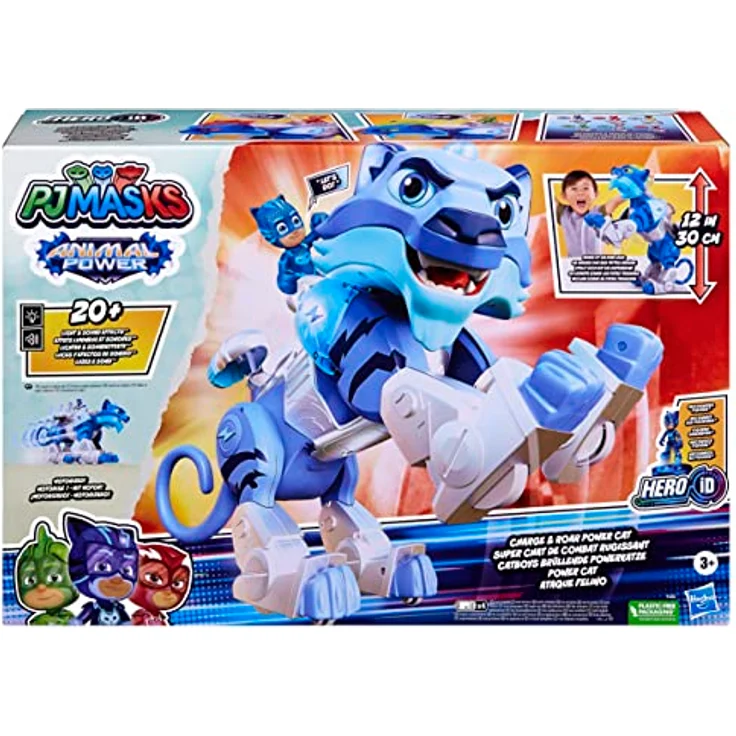 PJ Masks Animal Power Catboys brüllende Powerkatze, Vorschulspielzeug mit Motor, 20+ Lichter und Geräusche, ab 3 Jahren – Bild 3