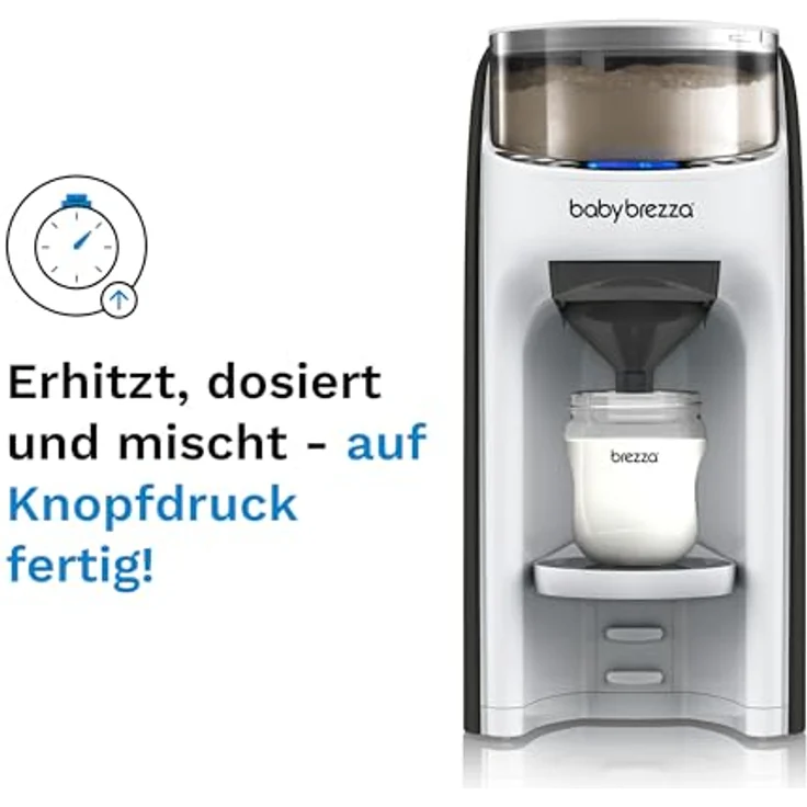 Baby Brezza Babynahrungszubereiter Formula Pro Advanced Vorteils Set, inkl. zusätzlichem Milchpulvertrichter, 30 Sekunden Zubereitung in verschiedenen Farben - Preisvergleich – Bild 2