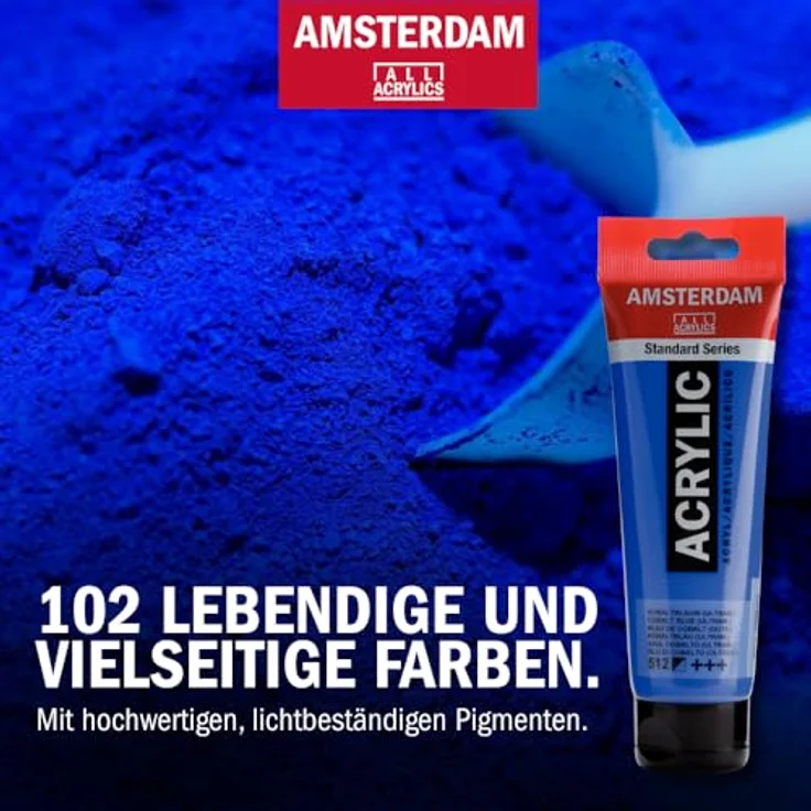 Amsterdam Standard Serie Acrylfarben Set Portrait Set, 6 x 120 ml Tuben, Mischfarben für verschiedene Hauttöne, seidenmatte Oberfläche – Bild 3