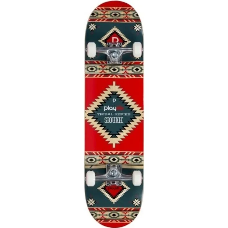 Playlife Skateboard, mit LED Rädern und coolem Design, blau