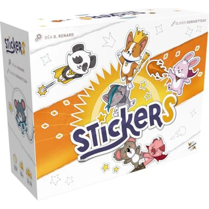 Asmodee Two Manta Editions TM-STI-GE-001 Spiel, Set-Collection-Spiel mit individuell anpassbaren Comic-Charakteren, Deutsch – Bild 1