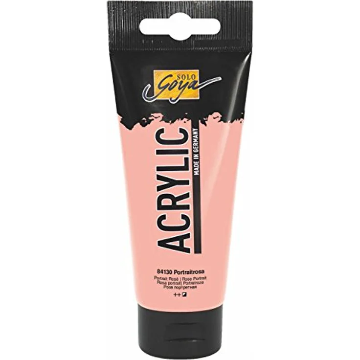 KREUL Solo Goya Acrylic, 100 ml Tube in pastellrosa, hochpigmentierte Acrylfarbe, schnell trocknend, gut deckend, wasserfest – Bild 1