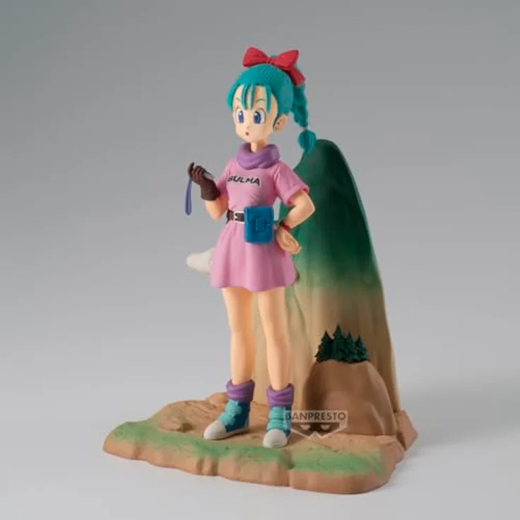Banpresto Bulma Dragon Ball Actionfigur, 13 cm PVC Sammelfigur, BP29376P, Mehrfarbig, lizenziertes Produkt mit Basisständer – Bild 5